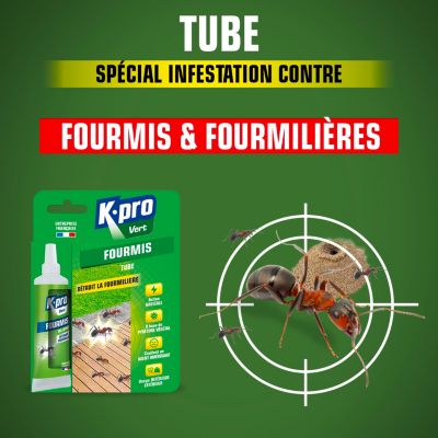 Tube anti-fourmis gel Kapo Vert 20g utilisation précise