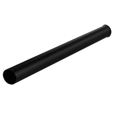 Tube d'extension de siphon de vidange rond avec une finition noire mate en laiton Kibath