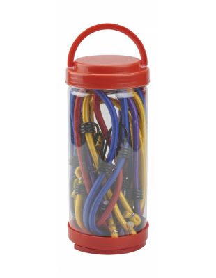 Tube de 12 tendeurs en caoutchouc à crochets, longueurs variées - THIRARD
