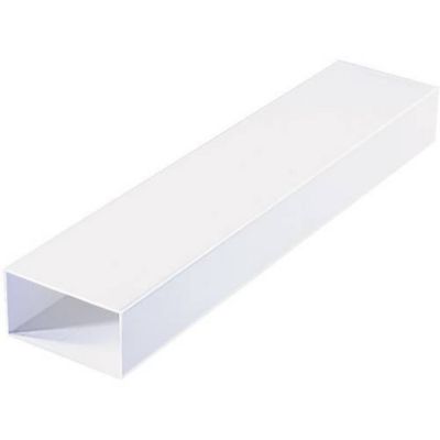 Tube de ventilation flexible rectangulaire 220 x 90 mm, longueur 1 m, blanc