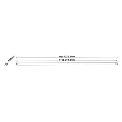 Tube LED T8 L.123.1cm1800lm 17.5W blanc neutre Jacobsen