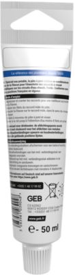 Tube pâte à joints raccords métalliques Geb 50 ml