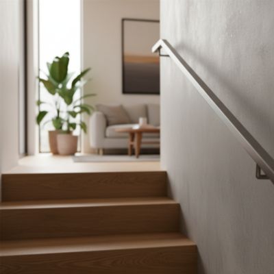 Tube rectangulaire aluminium argent 5,5 cm CQFD