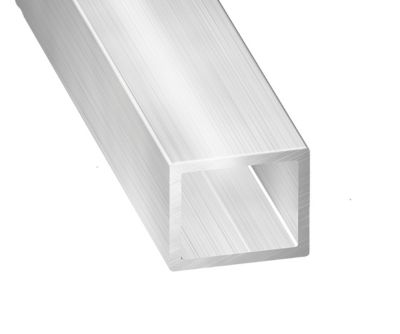 Tube rectangulaire aluminium argent 5,5 cm CQFD