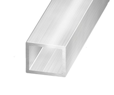 Tube rectangulaire aluminium argent 5,5 cm CQFD