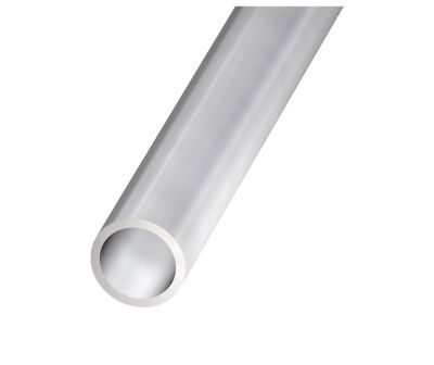Tube rond aluminium anodisé incolore ø12 mm, 1 m