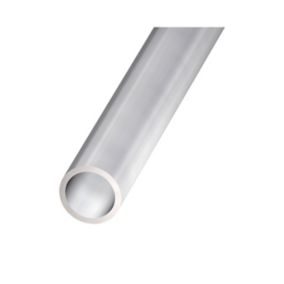 Tube rond aluminium anodisé incolore ø12 mm, 1 m