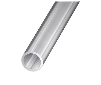 Tube rond aluminium brillant 10 mm, 1 m