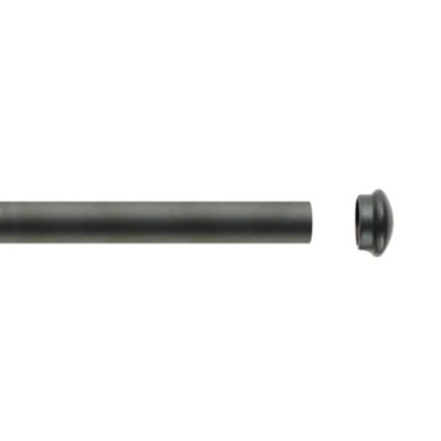 Tube tringle noir mat 1,5 m x 28 mm (1m50 - Noir)