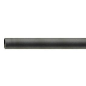 Tube tringle nu noir 2 m x 28 mm (2 m - Noir)