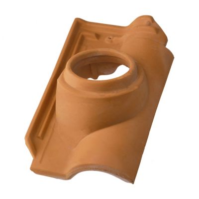 Tuile à douille D120 Romane rouge terre cuite