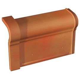 Tuile de rive standard droite Losangée rouge