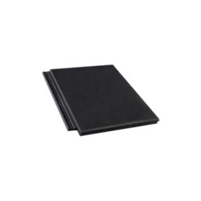 Tuile plate Innotech - béton noir - 4,5x33,3x42 cm