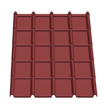 Tuile R Aréa Bacacier Rouge Brun emboitable