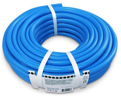 Tuyau D'arrosage Flexible 3 Couches 20 M - Polyester Tressé - Résistant UV Et Algues - Pression 25 Bar - Température -10°C à +50°C