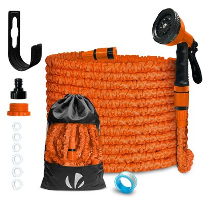 Tuyau d'Arrosage Extensible 15m avec Accessoires orange VOUNOT