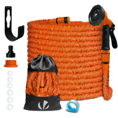 Tuyau d'Arrosage Extensible 30m avec Accessoires orange VOUNOT