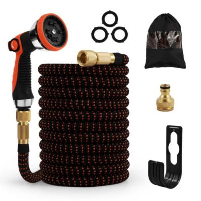 Tuyau d arrosage extensible flexible 15 M avec accessoires et fixations