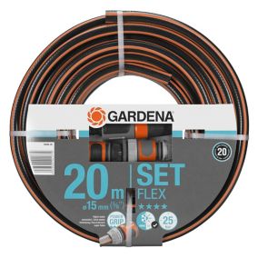 Tuyau d'arrosage Gardena Flex ø15 mm L.20 m, + accessoires