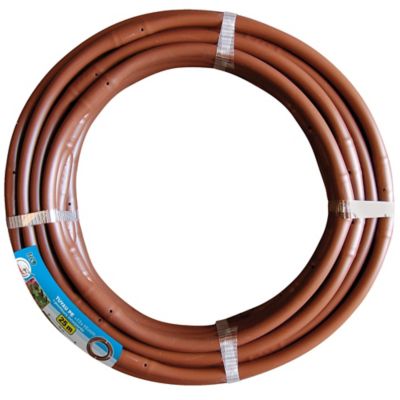 Tuyau D'Arrosage Goutte à Goutte DRIPALIA 16mm - 100m Marron, Goutteurs 33cm, Débit 4L/h