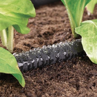 Tuyau d'arrosage poreux L. 25 m x Ø 13-16 mm noir