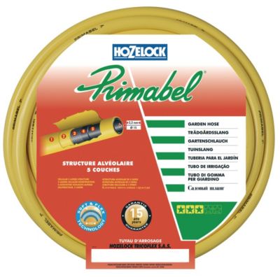 Tuyau d'arrosage souple multicouche d19 mm x 50 m - jaune Tricoflex 194255 primabel