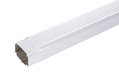 Tuyau de descente aluminium blanc L.2 m
