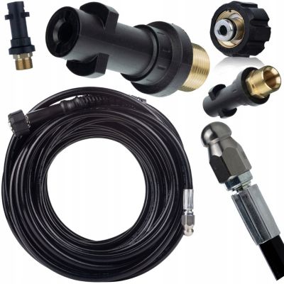 Tuyau de Nettoyage Canalisation 35M M22 avec Adaptateur Baïonnette - Haute Pression 200 Bar
