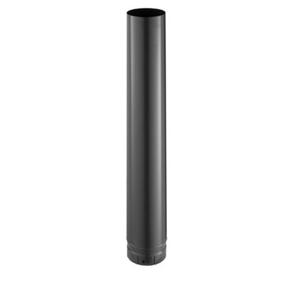 Tuyau de poêle à bois émaillé Gris 1 m x ø180 mm Poujoulat