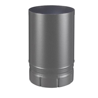 Tuyau de poêle à bois émaillé gris 250 mm ø 130 mm