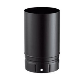 LANZZAS - Élargissement pour tuyau de poêle de 150 mm à 130 mm, couleur :  gris fonte (diamètre : 150 mm).