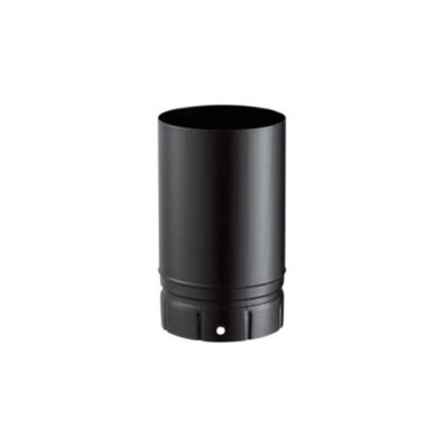 Tuyau de poêle à bois émaillé noir mat 250 mm ø 150 mm Poujoulat