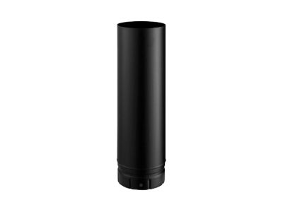 Tuyau de poêle à bois émaillé noir mat 50 cm ø130 mm Poujoulat