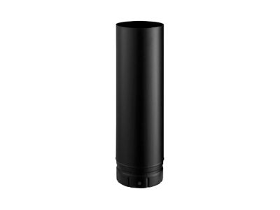 Tuyau de poêle à bois émaillé noir mat 50 cm ø150 mm Poujoulat