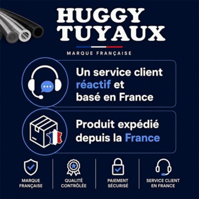 Tuyau de soudure oxygène/acétylène 10 mm - Longueur 5 mètres - HUGGY TUYAUX