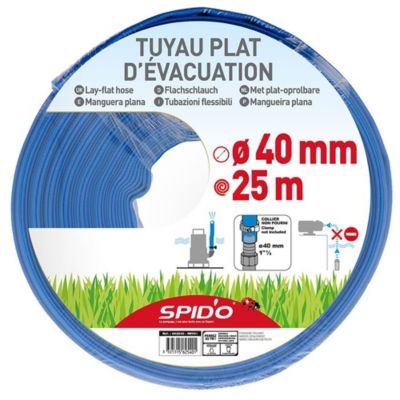 Tuyau plat d'évacuation Spid'o ⌀40 mm L.25m