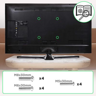 TVB123M Support TV mural pour écran de 23 à 55 pouces Inclinable Charge max 40 kg VESA 200 400 Télé LED LCD OLED Duronic