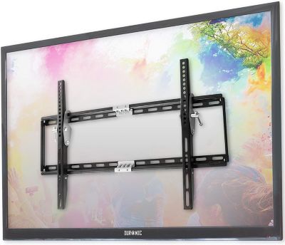 TVB777 Support TV mural pour écran de 33 à 60 pouces Inclinable Charge max 40 kg VESA 100 600 Télé LED LCD OLED Duronic