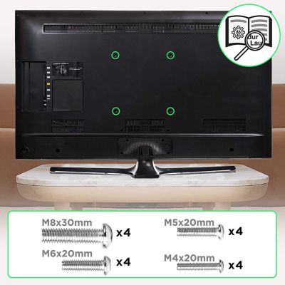 TVB777 Support TV mural pour écran de 33 à 60 pouces Inclinable Charge max 40 kg VESA 100 600 Télé LED LCD OLED Duronic
