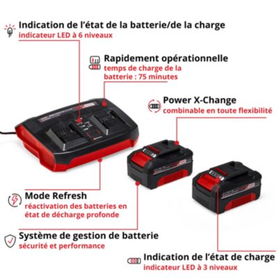 Twincharger + Kit 2x 4,0Ah Power X-Change Plus