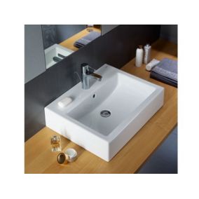 Twins Lavabo rectangulaire 60x46cm avec trop-plein (L51160000)