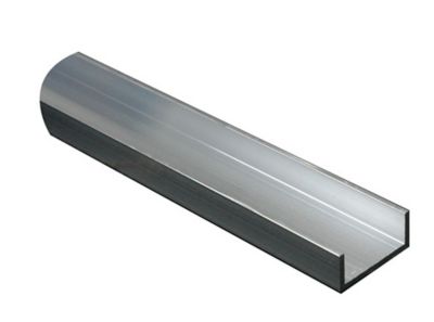 U aluminium brut 15 x 12 x 15 mm Ep. 1,5 mm, 1 m