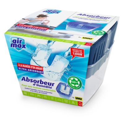 UHU Air max magnet - Absorbeur d'humidité très rapide et efficace, 1 recharge incluse