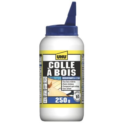 UHU Colle à bois waterproof - Résiste à l'eau, l'intérieur et l ...
