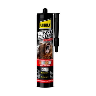 UHU Power Pistol - Pistolet à cartouche, anti-goutte, durable et robuste, adaptable à toutes les cartouches de colle et mastic