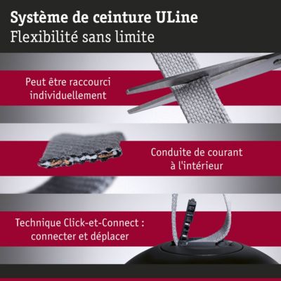 ULine Accessoires Sangle de suspension 45x21 mm Noir