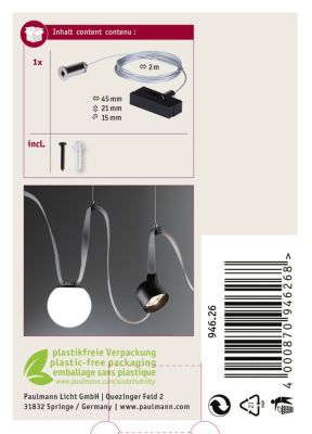 ULine Accessoires Sangle de suspension 45x21 mm Noir