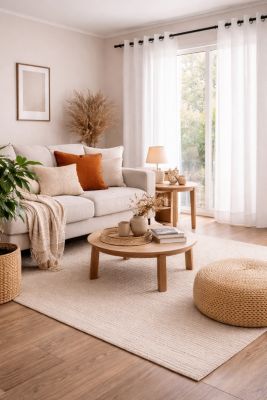 Un rideau tamisant Bea chiné design et moderne