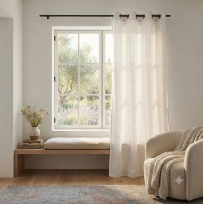 Un rideau tamisant Bea chiné design et moderne