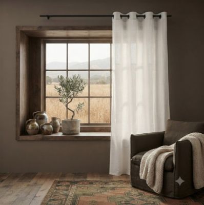 Un rideau tamisant Bea chiné design et moderne
